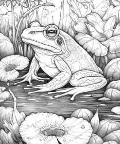 Cute frogs Coloring
