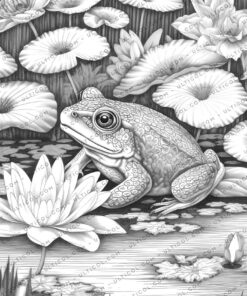 Cute frogs Coloring