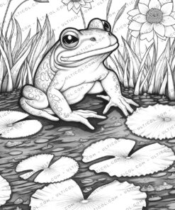 Cute frogs Coloring