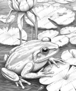 Cute frogs Coloring