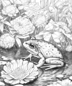 Cute frogs Coloring