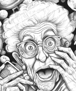 Crazy Grandma Coloring