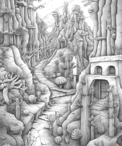 Celestial Spaces Coloring Pages