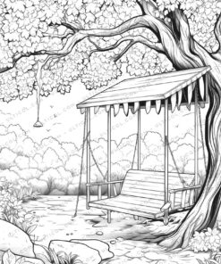 Autumnal Foliage Coloring Pages