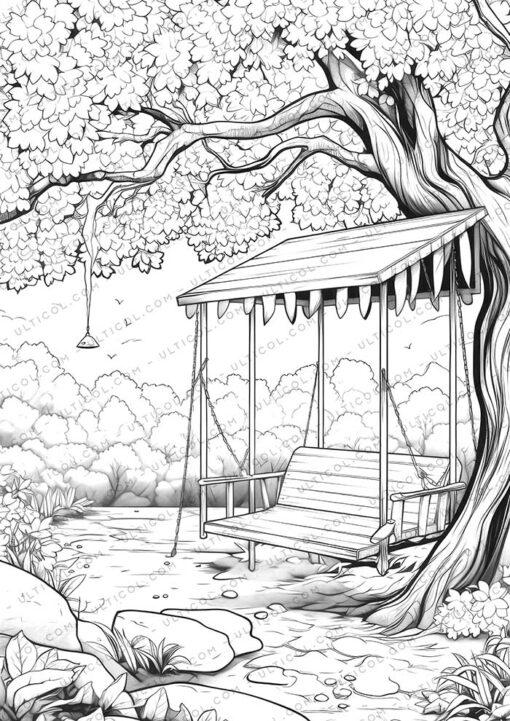 Autumnal Foliage Coloring Pages