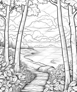 Autumnal Foliage Coloring Pages