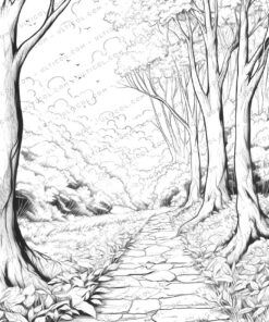 Autumnal Foliage Coloring Pages