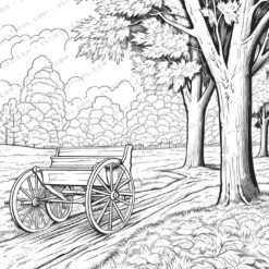 Autumnal Grayscale Coloring PagesAutumnal Grayscale Coloring Pages