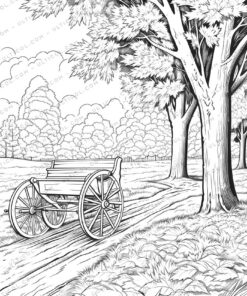 Autumnal Grayscale Coloring PagesAutumnal Grayscale Coloring Pages