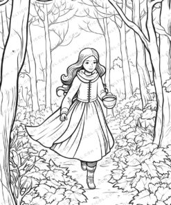 Autumnal Grayscale Coloring Pages