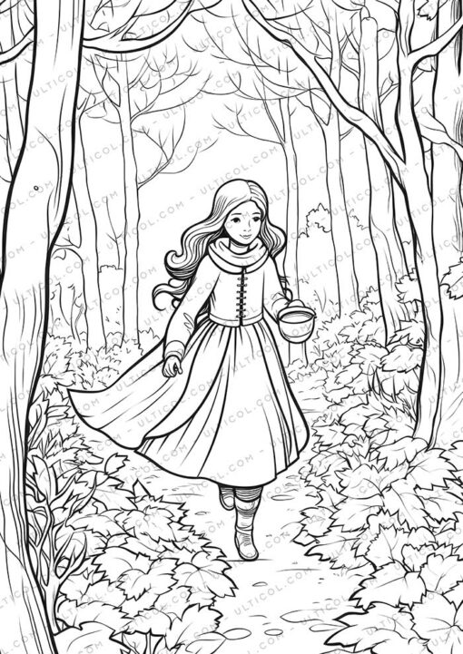 Autumnal Grayscale Coloring Pages