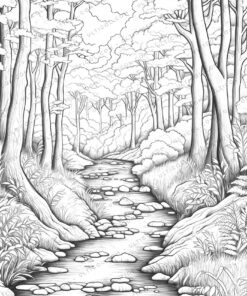 Autumnal Grayscale Coloring Pages