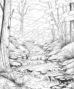 Autumnal Grayscale Coloring Pages