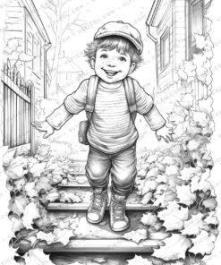 Autumnal Foliage Coloring Pages
