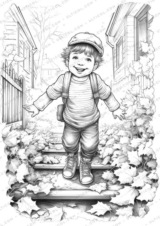 Autumnal Foliage Coloring Pages