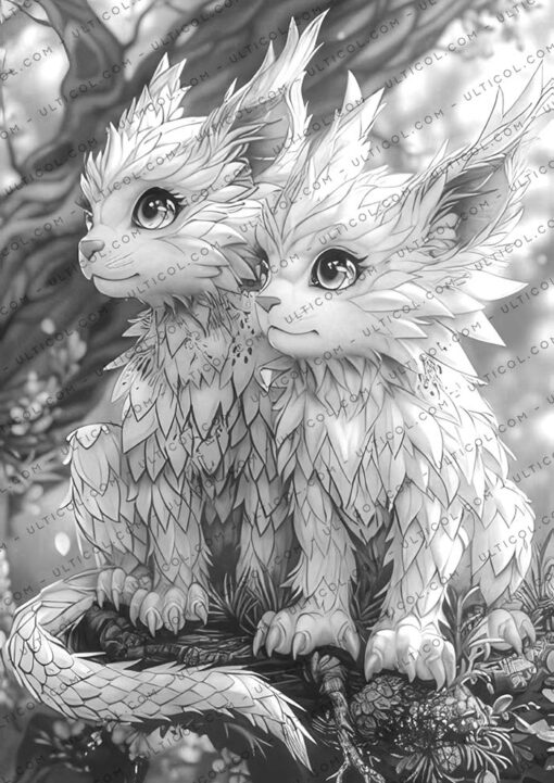 Baby Gargoyles Coloring