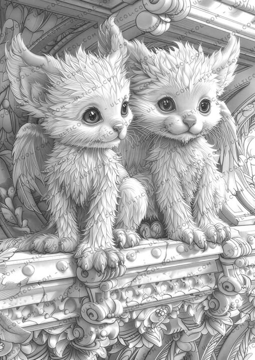 Baby Gargoyles Coloring