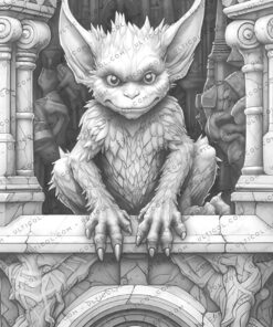 Baby Gargoyles Coloring