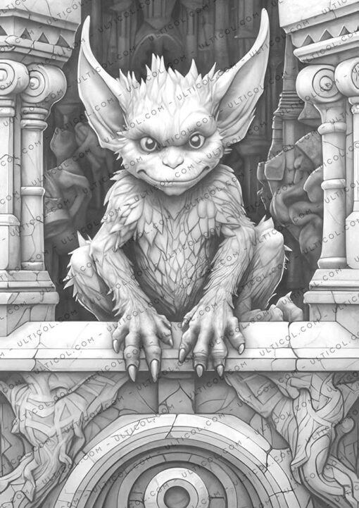 Baby Gargoyles Coloring