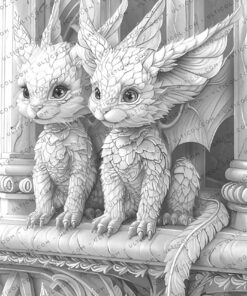 Baby Gargoyles Coloring