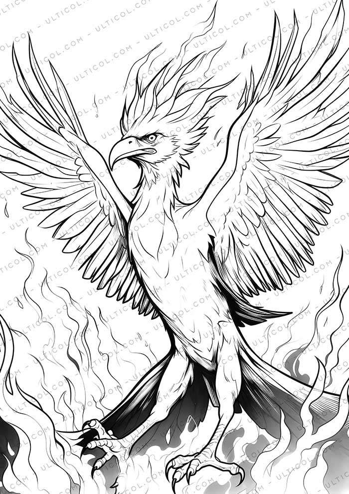 25 Phoenix Coloring Pages