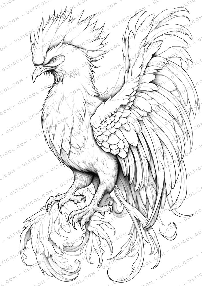 25 Phoenix Coloring Pages