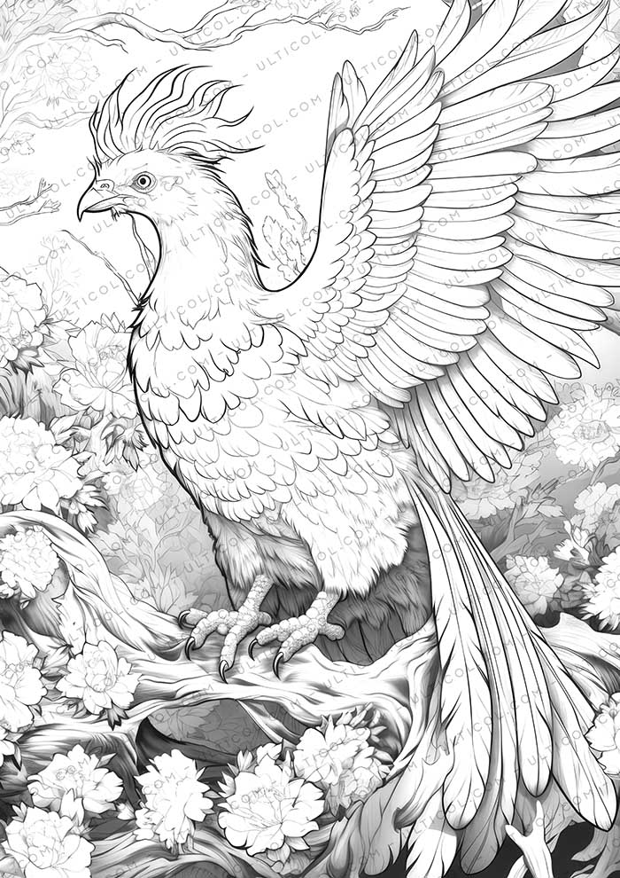 25 Phoenix Coloring Pages