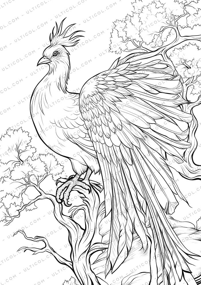 25 Phoenix Coloring Pages