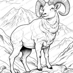 Aries Grayscale Coloring Pages