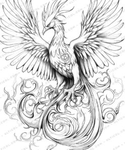 25 Ancient Phoenix Coloring Pages