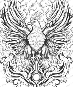25 Ancient Phoenix Coloring Pages