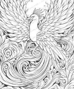 25 Ancient Phoenix Coloring Pages