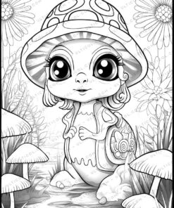 25 Aliens on Earth Grayscale Coloring Pages
