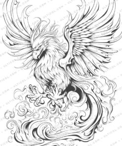 25 Ancient Phoenix Coloring Pages