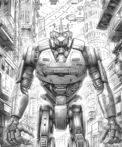 Robot World Coloring