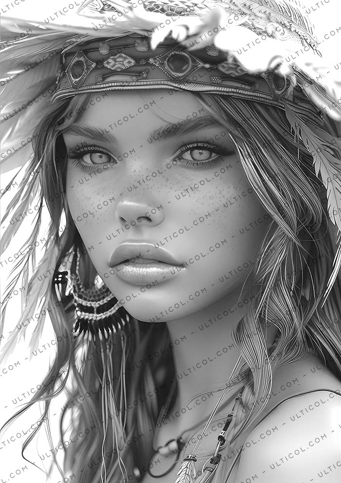 Bohemian Beauties Coloring