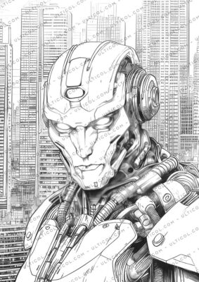 Robot World Coloring Pages | Printable Adult Coloring Pages | Download ...