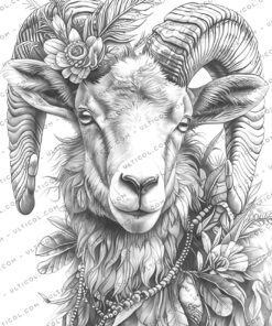 Mardi Gras Animals Coloring