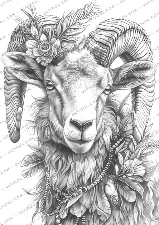 Mardi Gras Animals Coloring