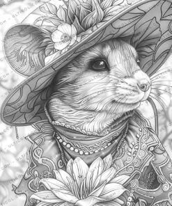 Mardi Gras Animals Coloring