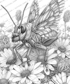 Steampunk Bugs Coloring