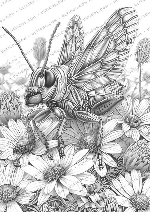 Steampunk Bugs Coloring