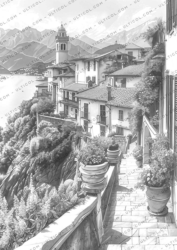 Autumn Scenery Coloring