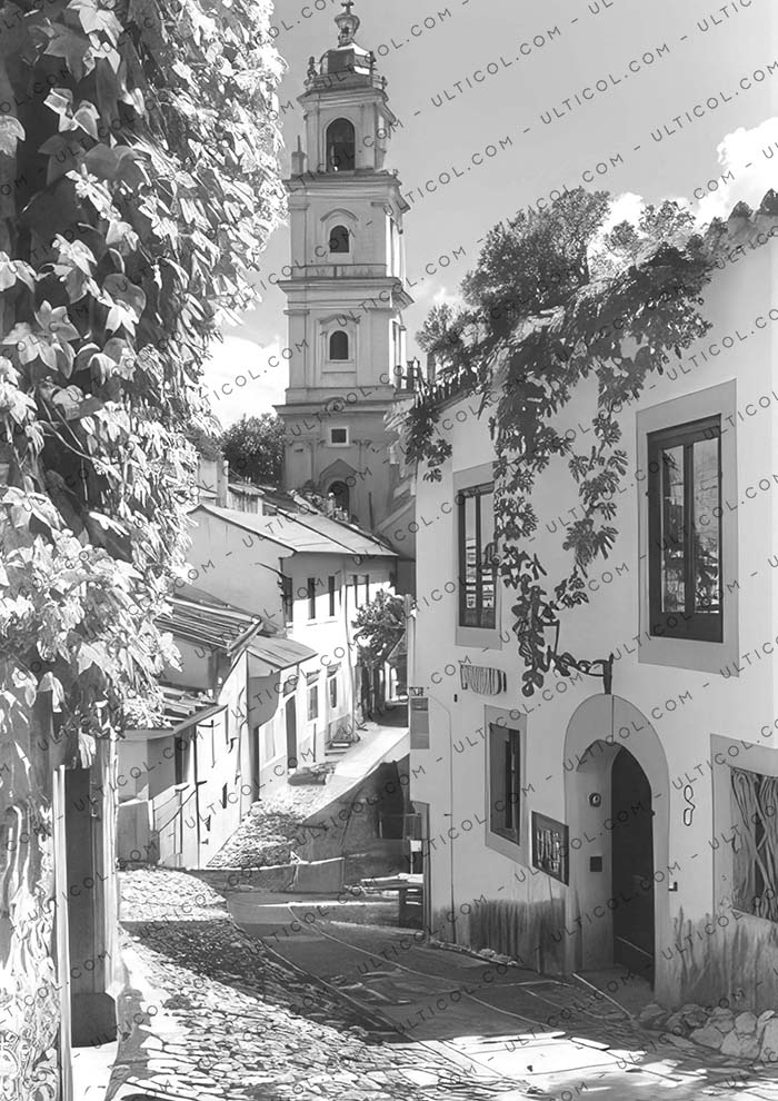 Autumn Scenery Coloring