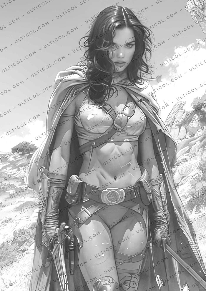 Sexy Warriors Coloring