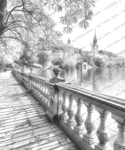 Autumn Scenery Coloring