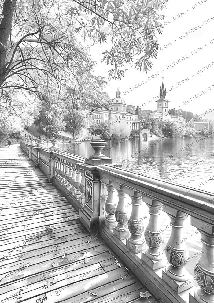 Autumn Scenery Coloring