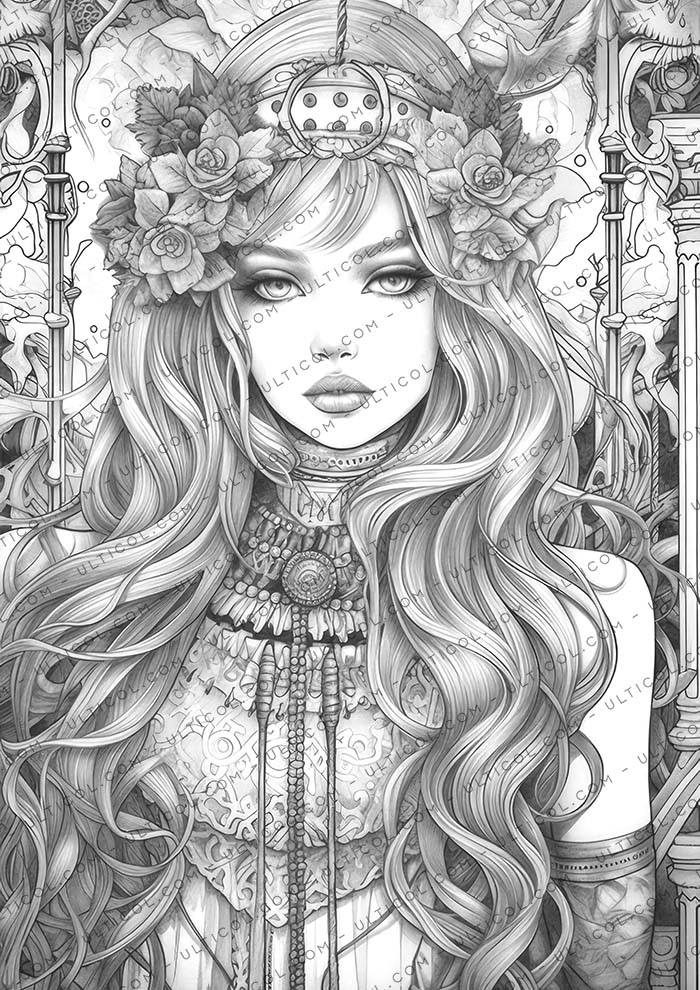 Gothic Beauty Coloring