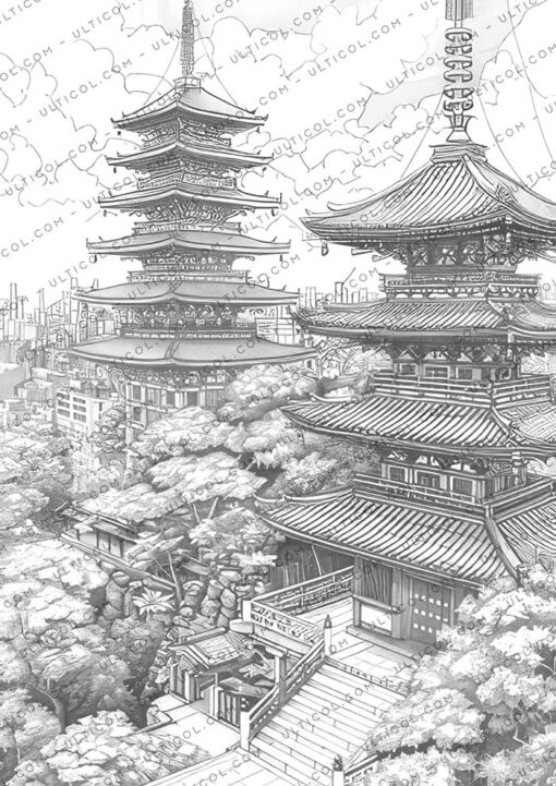 Tokyo City Coloring