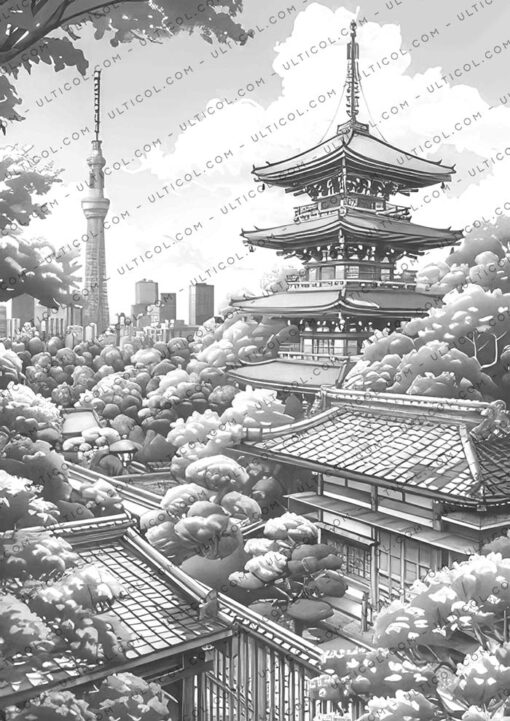 Tokyo City Coloring